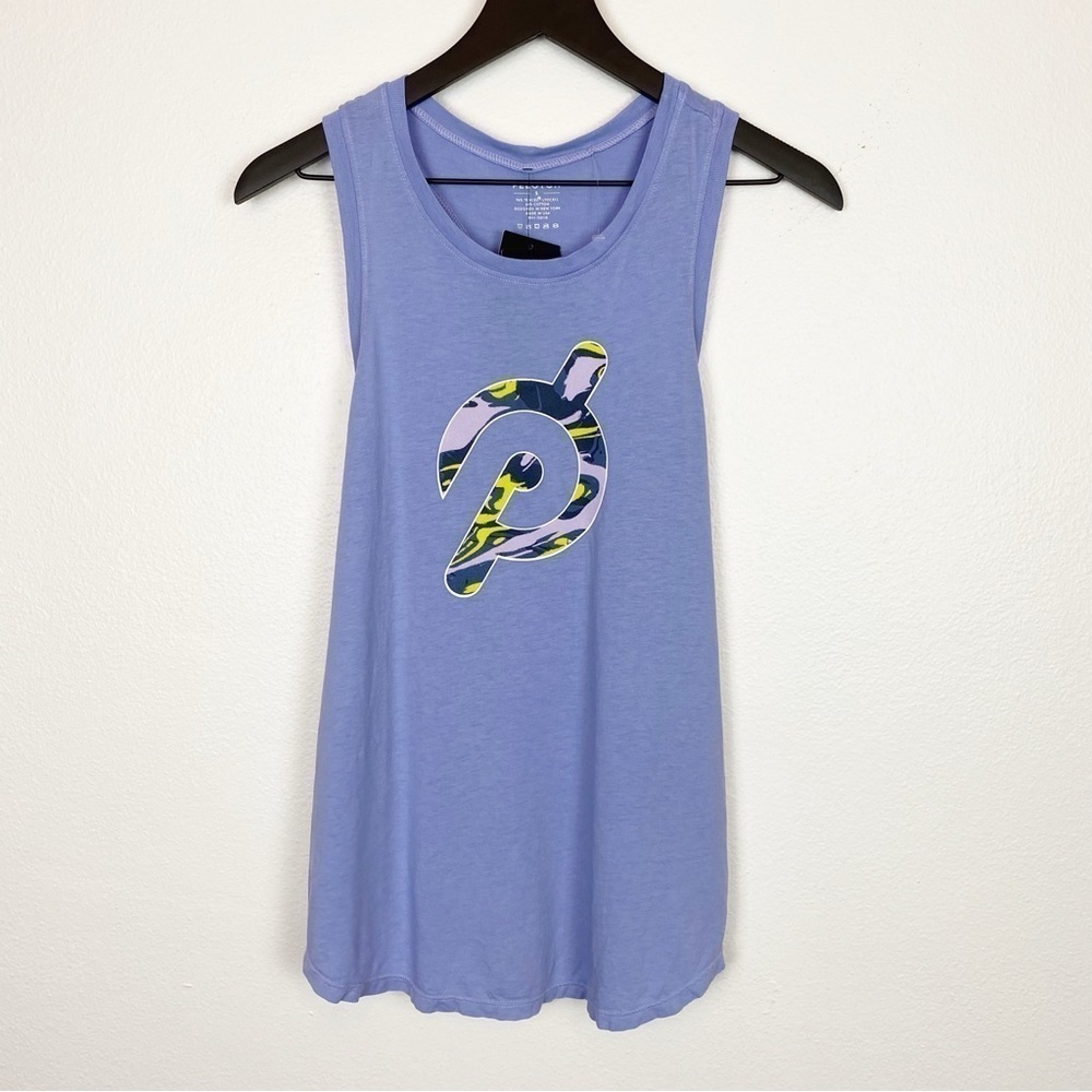 Peloton Flow Racer Tank Top In Periwinkle - Picture 3 of 6